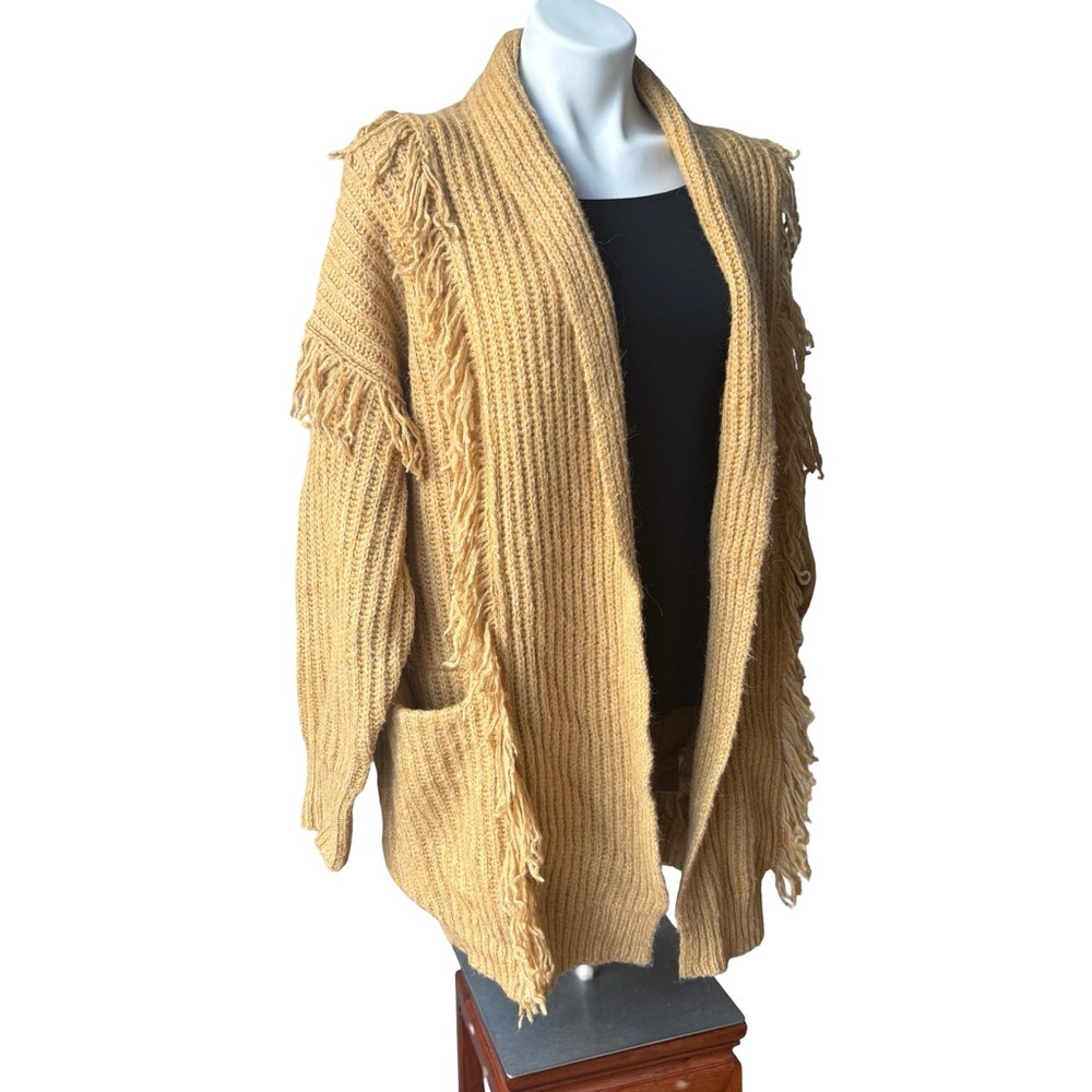 Anthropologie Amanza Fringed Cardigan, Sz XS/S - Picture 7 of 15